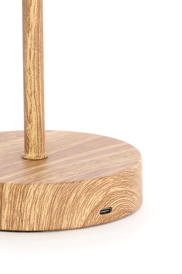 Light & Living Lighting Table lamp LED 17x35 cm DINY wood print+cream House of Isabella UK