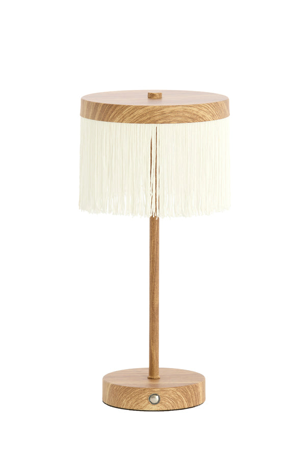 Light & Living Lighting Table lamp LED 17x35 cm DINY wood print+cream House of Isabella UK