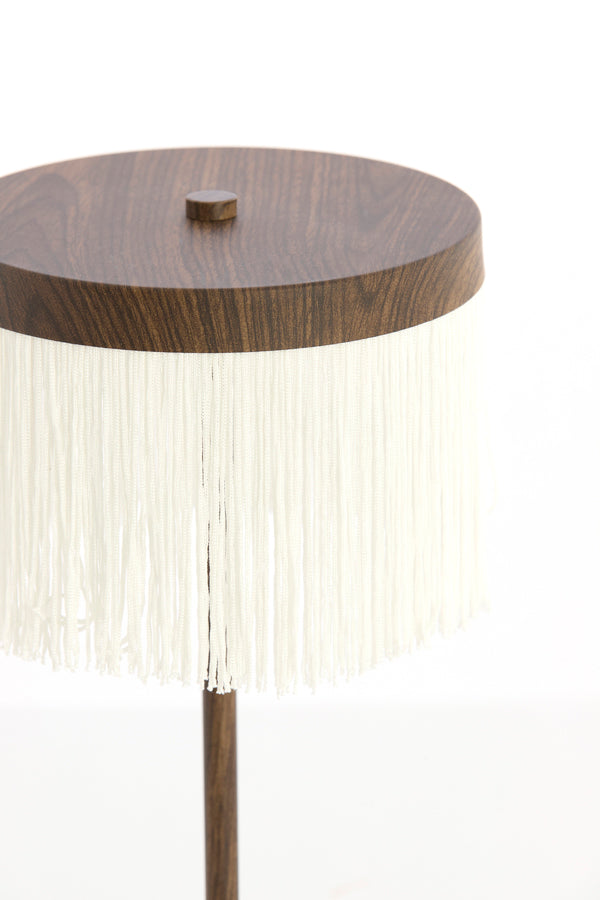 Light & Living Lighting Table lamp LED 17x35 cm DINY wood print dark brown+cream House of Isabella UK