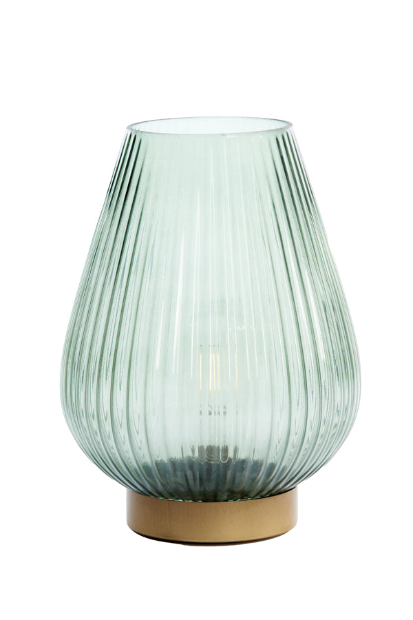 Light & Living Lighting Table lamp LED 21x28 cm TAJERA glass dark green+gold House of Isabella UK