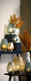 Light & Living Lighting Table lamp LED 21x28 cm TAJERA glass ocher yellow+gold House of Isabella UK