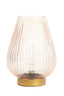 Light & Living Lighting Table lamp LED 21x28 cm TAJERA glass peach+gold House of Isabella UK
