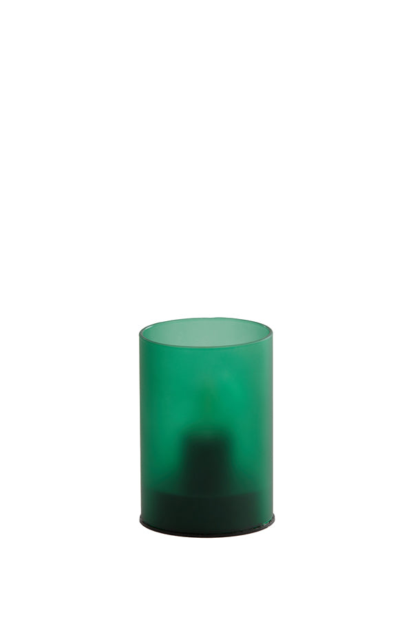 Light & Living Lighting Table lamp LED 7x10 cm VAZOLLA glass matt dark green House of Isabella UK