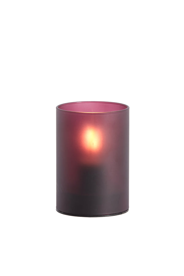 Light & Living Lighting Table lamp LED 7x10 cm VAZOLLA glass matt eggplant House of Isabella UK