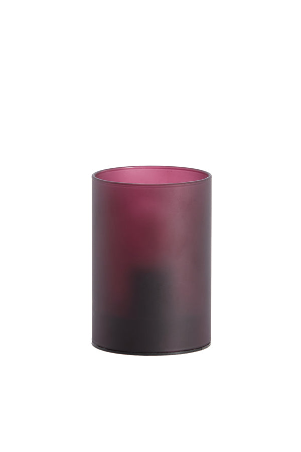 Light & Living Lighting Table lamp LED 7x10 cm VAZOLLA glass matt eggplant House of Isabella UK