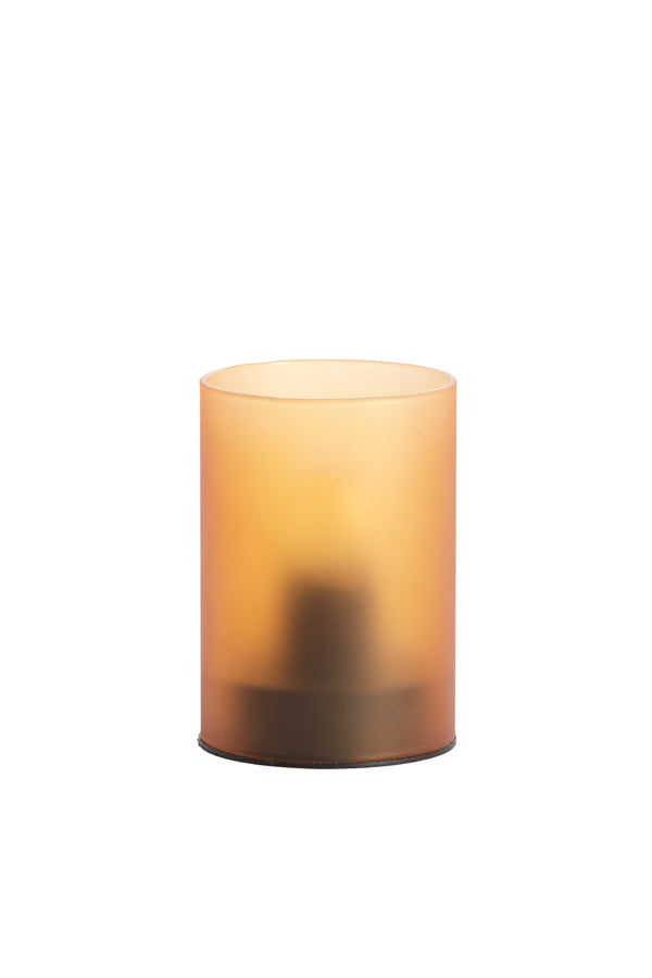 Light & Living Lighting Table lamp LED 7x10 cm VAZOLLA glass matt orange-brown House of Isabella UK