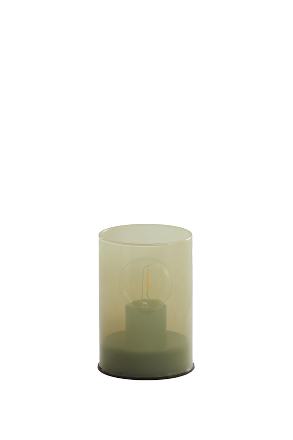 Light & Living Lighting Table lamp LED 7x10 cm VAZOLLA glass milky mint green House of Isabella UK