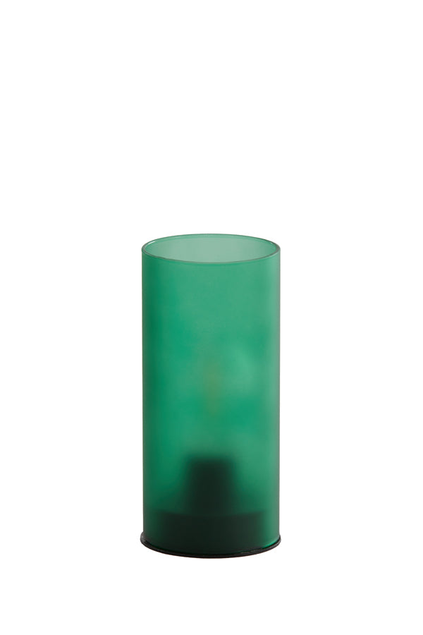 Light & Living Lighting Table lamp LED 7x15 cm VAZOLLA glass matt dark green House of Isabella UK