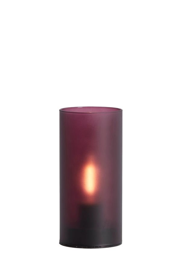 Light & Living Lighting Table lamp LED 7x15 cm VAZOLLA glass matt eggplant House of Isabella UK