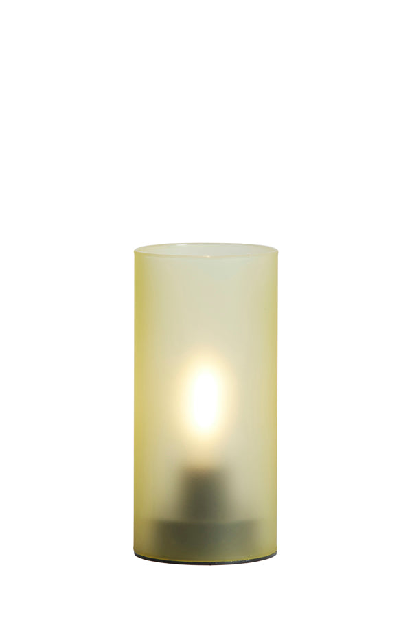 Light & Living Lighting Table lamp LED 7x15 cm VAZOLLA glass matt yellow House of Isabella UK