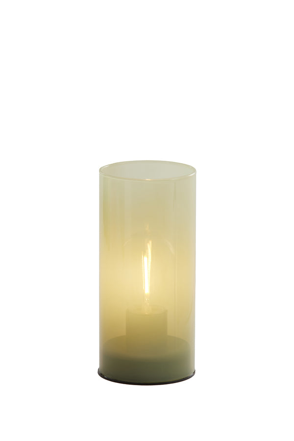 Light & Living Lighting Table lamp LED 7x15 cm VAZOLLA glass milky mint green House of Isabella UK
