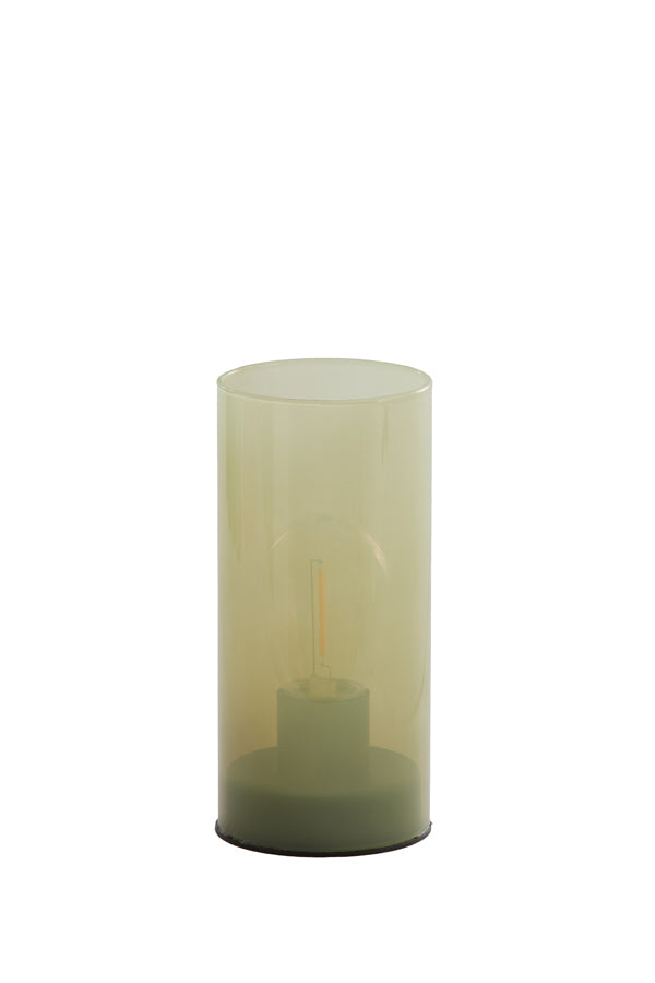 Light & Living Lighting Table lamp LED 7x15 cm VAZOLLA glass milky mint green House of Isabella UK