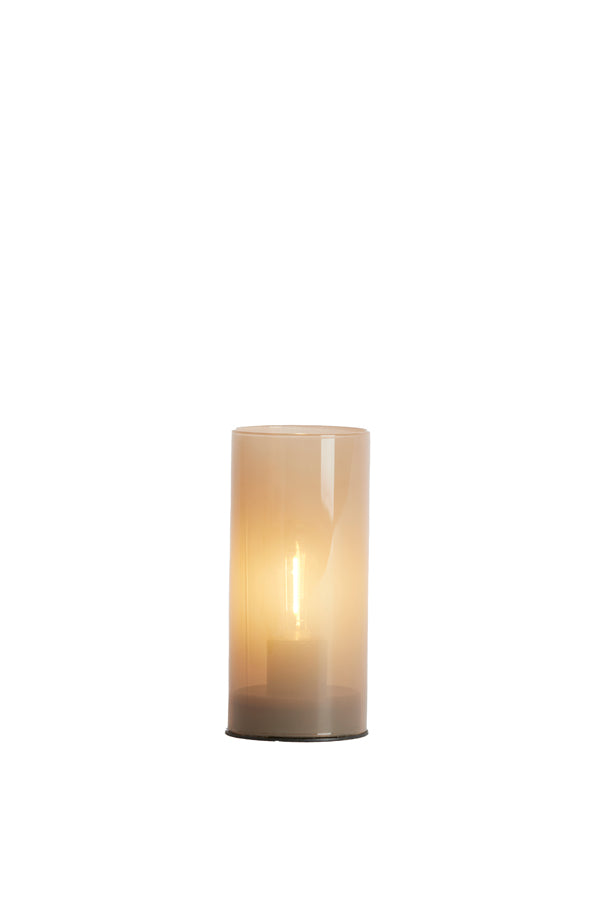 Light & Living Lighting Table lamp LED 7x15 cm VAZOLLA glass milky sand House of Isabella UK