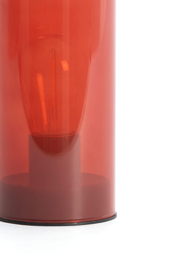 Light & Living Lighting Table lamp LED 7x15 cm VAZOLLA glass milky stone red House of Isabella UK