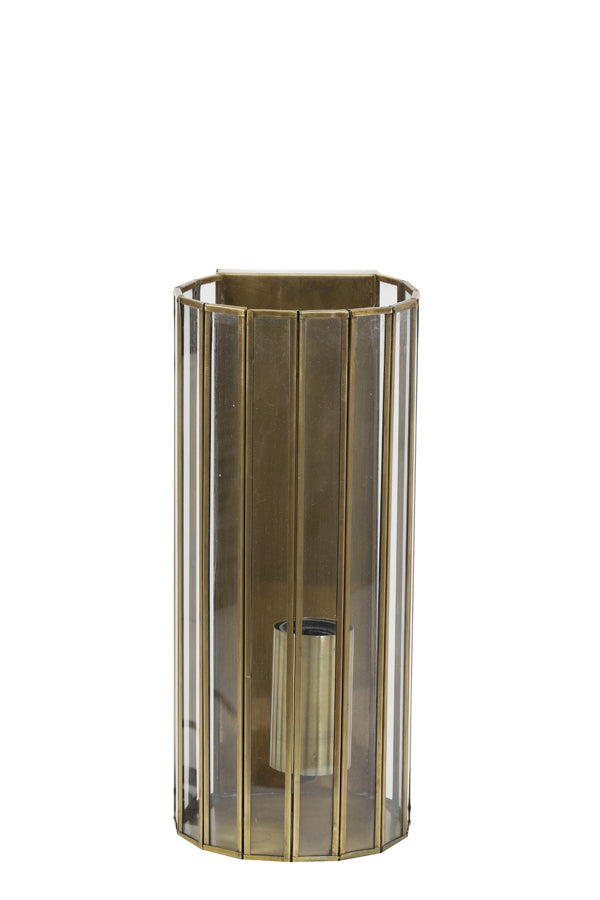 Light & Living Lighting Wall lamp 14x13x30,5 cm STRBY antique bronze+glass House of Isabella UK
