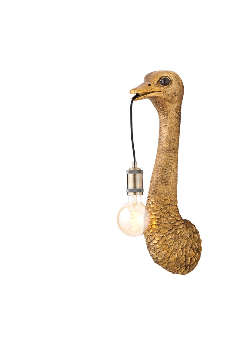 Light & Living Lighting Wall lamp 18x15,5x57,5 cm OSTRICH antique bronze House of Isabella UK