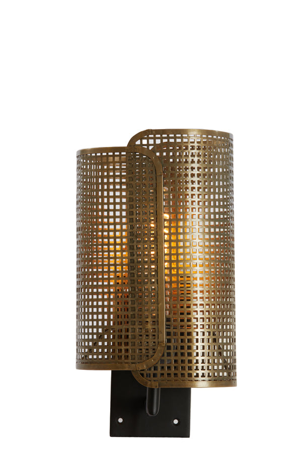 Light & Living Lighting Wall lamp 20x16x38,5 cm MACI antique bronze+matt black House of Isabella UK
