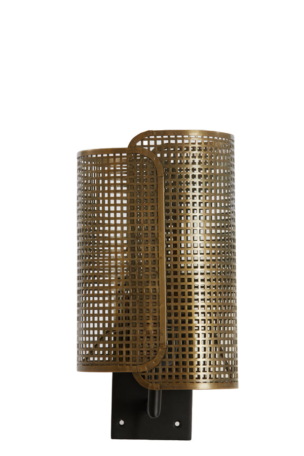 Light & Living Lighting Wall lamp 20x16x38,5 cm MACI antique bronze+matt black House of Isabella UK