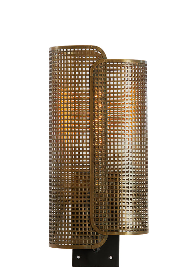 Light & Living Lighting Wall lamp 20x16x45 cm MACI antique bronze+matt black House of Isabella UK