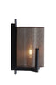 Light & Living Lighting Wall lamp 22x18x36 cm LITTO black+linen dark brown House of Isabella UK