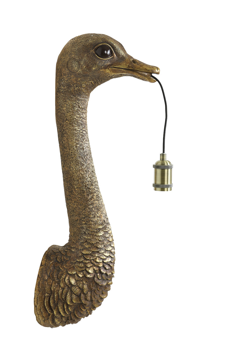 Light & Living Lighting Wall lamp 25x19x72 cm OSTRICH antique bronze House of Isabella UK