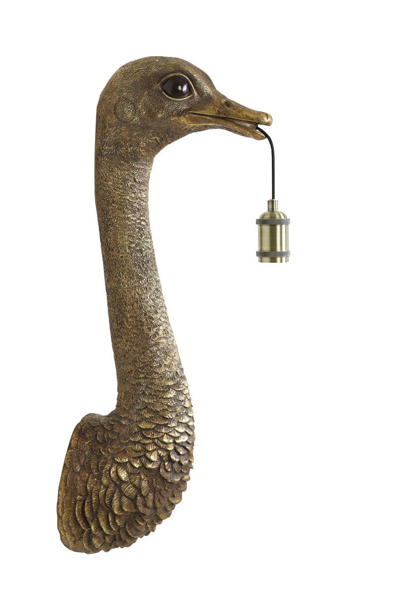 Light & Living Lighting Wall lamp 25x19x72 cm OSTRICH antique bronze House of Isabella UK