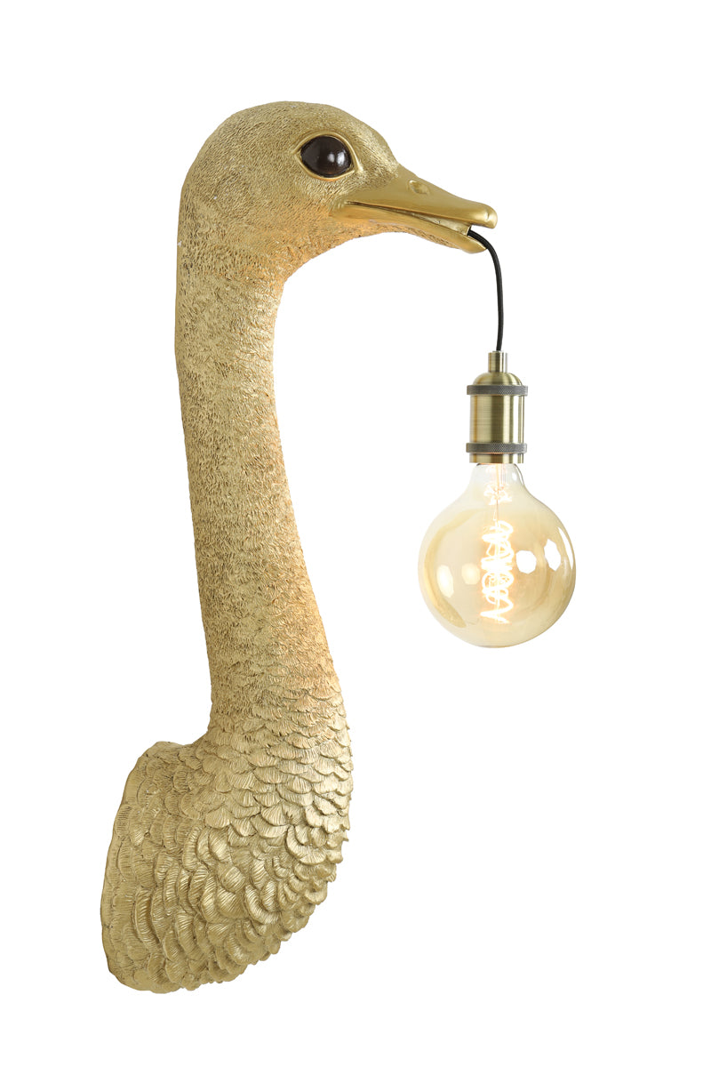Light & Living Lighting Wall lamp 25x19x72 cm OSTRICH gold House of Isabella UK