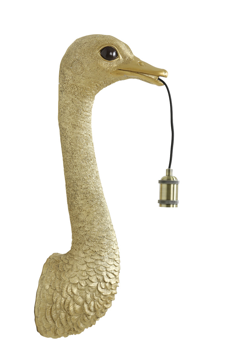 Light & Living Lighting Wall lamp 25x19x72 cm OSTRICH gold House of Isabella UK