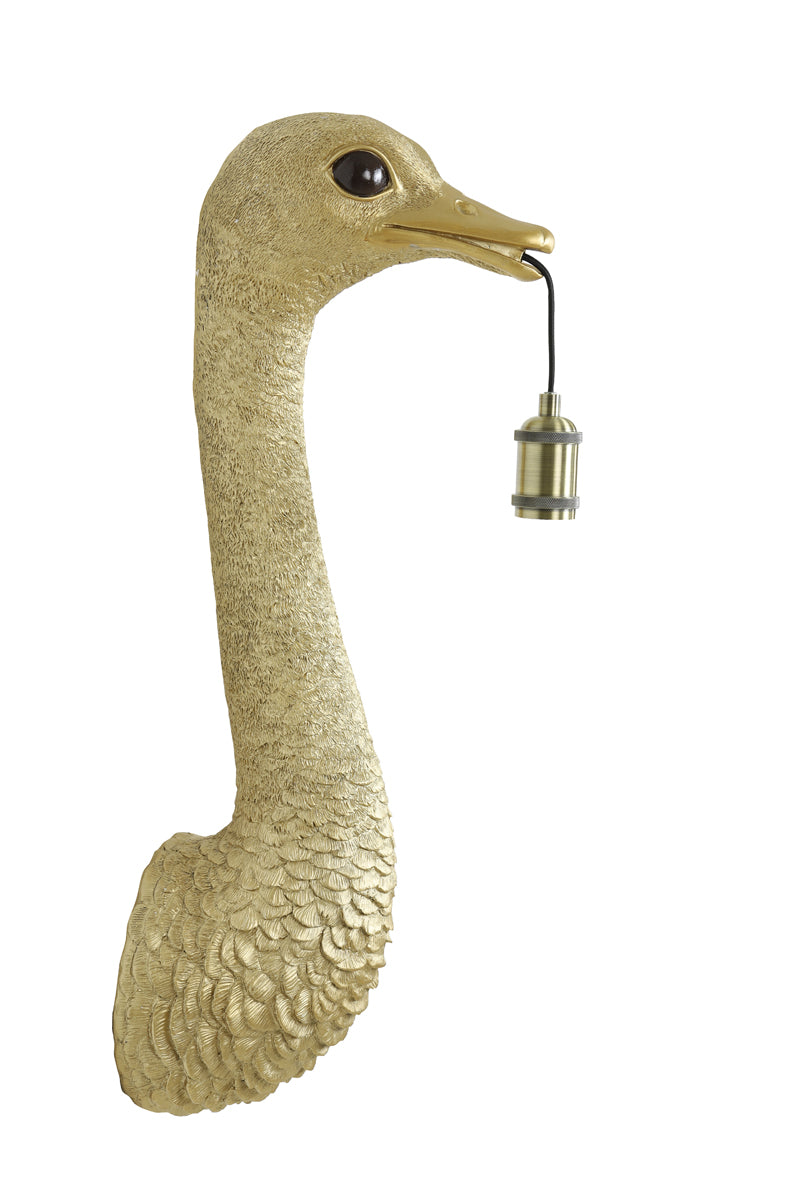 Light & Living Lighting Wall lamp 25x19x72 cm OSTRICH gold House of Isabella UK