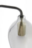 Light & Living Lighting Wall lamp 28x20x65 cm LUKARO glass smoked+matt black House of Isabella UK