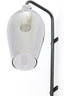Light & Living Lighting Wall lamp 28x20x65 cm LUKARO glass smoked+matt black House of Isabella UK