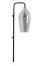 Light & Living Lighting Wall lamp 28x20x65 cm LUKARO glass smoked+matt black House of Isabella UK
