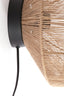 Light & Living Lighting Wall lamp 31x31 cm LYRA natural+matt black House of Isabella UK