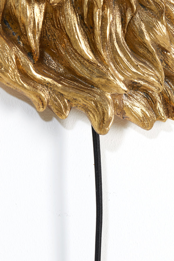 Light & Living Lighting Wall lamp 33,5x19x40,5 cm LION antique bronze House of Isabella UK