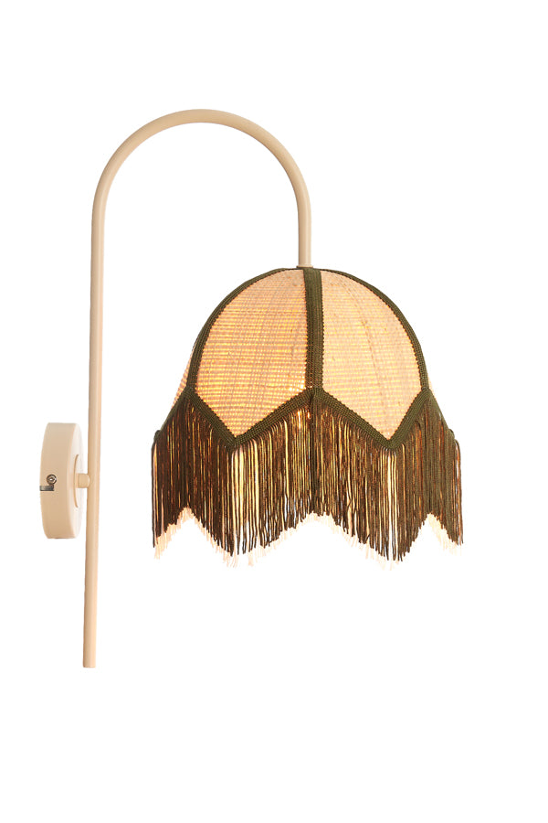 Light & Living Lighting Wall lamp 33x25x47 cm SULINA raffia natural+green House of Isabella UK