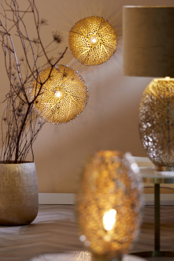 Light & Living Lighting Wall lamp 39x20 cm SINULA gold House of Isabella UK