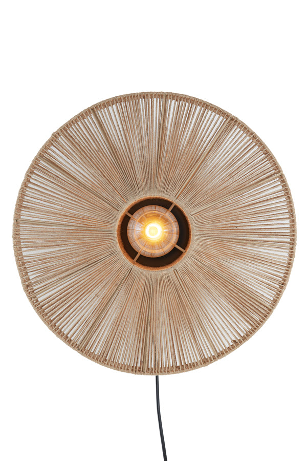 Light & Living Lighting Wall lamp 43x43 cm LYRA natural+matt black House of Isabella UK