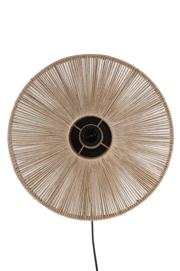 Light & Living Lighting Wall lamp 43x43 cm LYRA natural+matt black House of Isabella UK