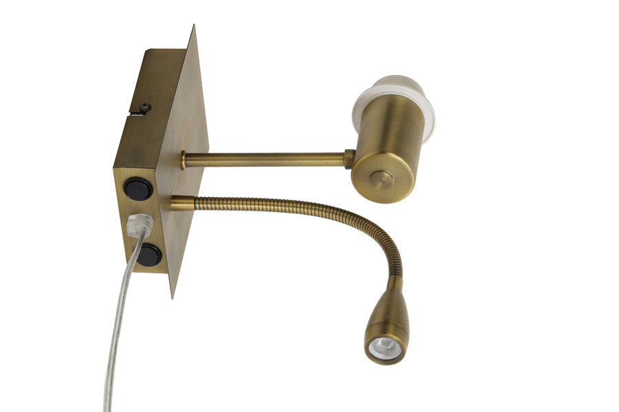 Light & Living Lighting Wall lamp+ledflex 20x11x35 cm REGINA antique bronze House of Isabella UK
