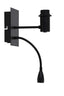 Light & Living Lighting Wall lamp+ledflex 20x11x35 cm REGINA matt black House of Isabella UK