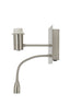 Light & Living Lighting Wall lamp+ledflex 20x11x35 cm REGINA nickel satin House of Isabella UK