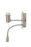 Light & Living Lighting Wall lamp+ledflex 20x11x35 cm REGINA nickel satin House of Isabella UK