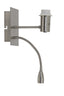 Light & Living Lighting Wall lamp+ledflex 20x11x35 cm REGINA nickel satin House of Isabella UK