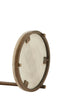 Light & Living Living Side table 26x76 cm LEDA marble sand-grey+d brown-bronze House of Isabella UK