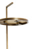 Light & Living Living Side table 26x76 cm LEDA marble sand-grey+d brown-bronze House of Isabella UK