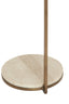 Light & Living Living Side table 26x76 cm LEDA marble sand-grey+d brown-bronze House of Isabella UK