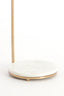 Light & Living Living Side table 26x76 cm LEDA marble white+antique bronze House of Isabella UK