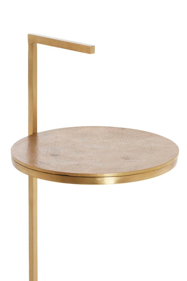 Light & Living Living Side table 26x76 cm LEDA travertine brown+bronze House of Isabella UK