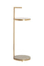 Light & Living Living Side table 26x76 cm LEDA travertine brown+bronze House of Isabella UK