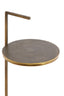 Light & Living Living Side table 26x76 cm LEDA travertine sand+dark brown-bronze House of Isabella UK